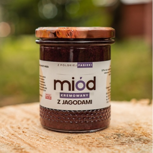Miód kremowany z jagodami 0.520 kg miod_kremowany_z_jagodami