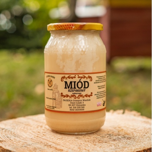 Miód rzepakowy nektarowy 1,25 kg miod_rzepakowy_125_kg