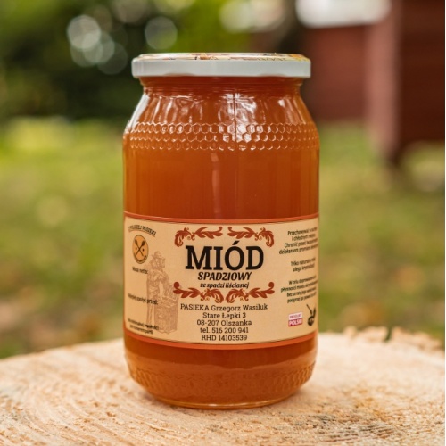 Miód nektarowo spadziowy ze spadzi liściastej 1.25 kg miod_spadziowy_125kg
