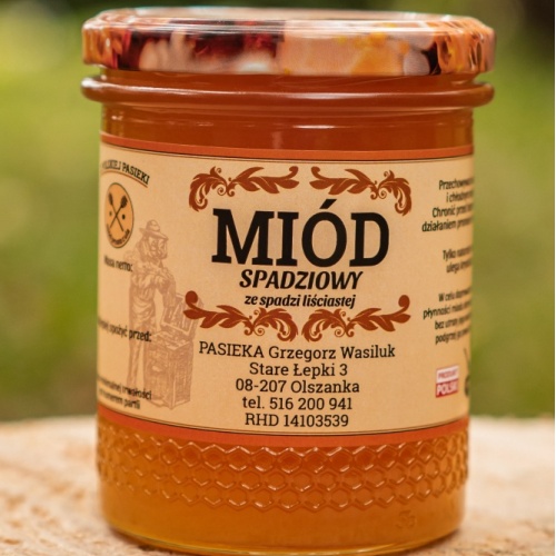 Miód nektarowo spadziowy ze spadzi liściastej 0.540 kg miod_spadziowy_540g